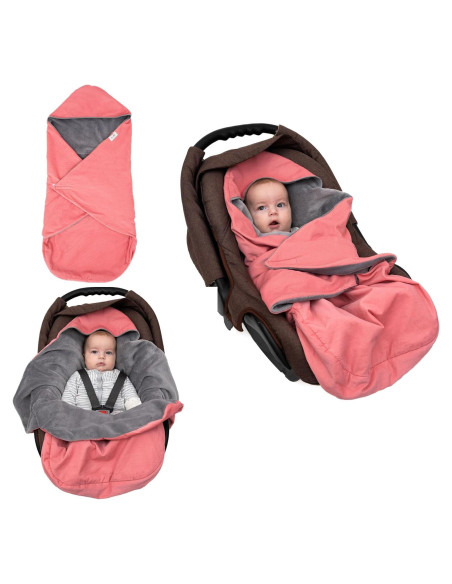 Funda para Asiento de Auto Swaddyl Rosa 89 cm Algodón Waffle