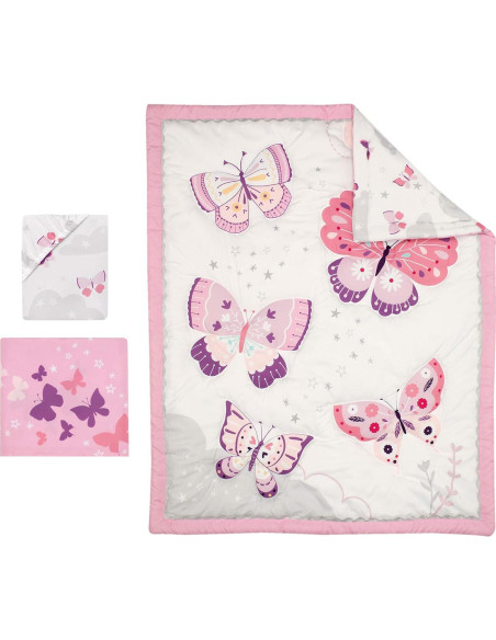 Conjunto de Ropa de Cuna 3 Piezas Bedtime Originals Mariposas