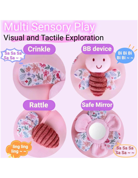 Juguete de Asiento de Coche en Espiral Chochumy Conejo Rosa Juguete de Asiento de Coche en Espiral Chochumy Conejo Rosa