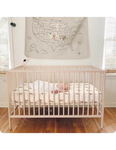 Sábanas de Cuna Knirose 100% Algodón Muselina 132x71 cm