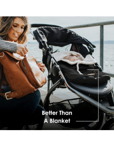 Cubierta de asiento de coche para bebé JJ Cole Bundle Me negro 2