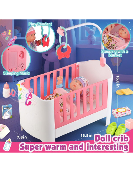 Juego de Accesorios para Cuna de Muñeca YIYBM - 24 Piezas