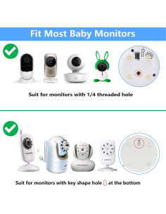 Soporte Universal para Monitor de Bebé ANMEATE SM24 - Flexible y Sin Daños 2