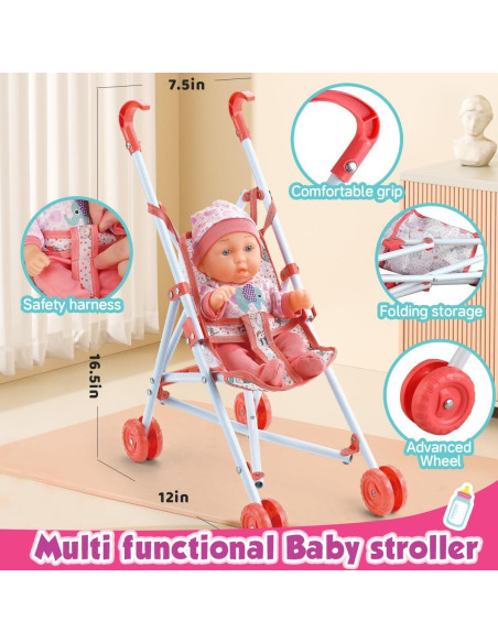 Juego de Accesorios para Cuna de Muñeca YIYBM - 24 Piezas