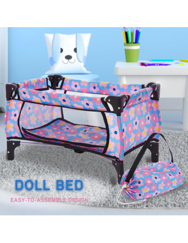 Cochecito de Muñeca 4 en 1 Dolls To Play Azul 50.8 cm