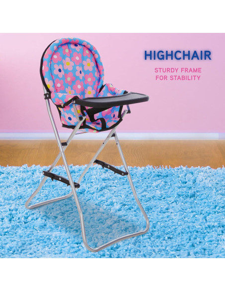 Cochecito de Muñeca 4 en 1 Dolls To Play Azul 50.8 cm