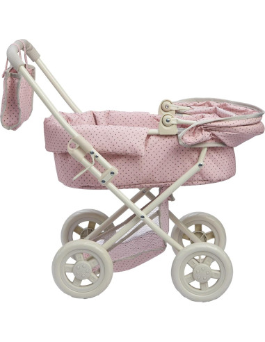 Carrito de Muñeca Deluxe Olivia's Little World Rosa y Gris