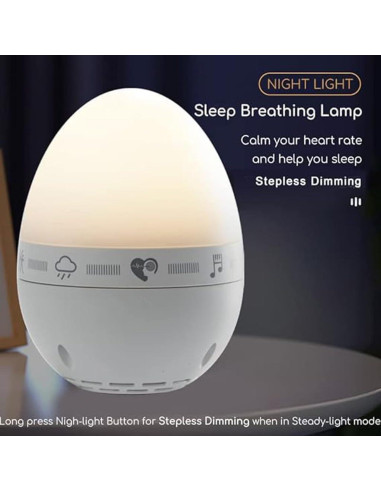 Máquina de Ruido Blanco SHENZHEN HENGMAI M4 con Luz Nocturna