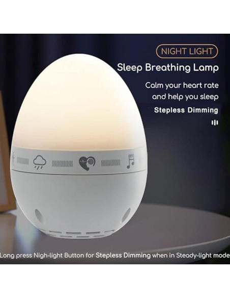 Máquina de Ruido Blanco SHENZHEN HENGMAI M4 con Luz Nocturna