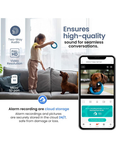 Cámara de Video Llamada Inteligente Full HD Signally 1080p