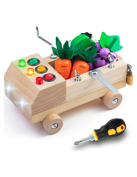 Juego de Herramientas Montessori con Luz LED para Niños 3+