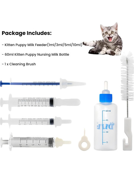 Kit de Alimentación para Gatitos SLWHYZL 1ml a 60ml