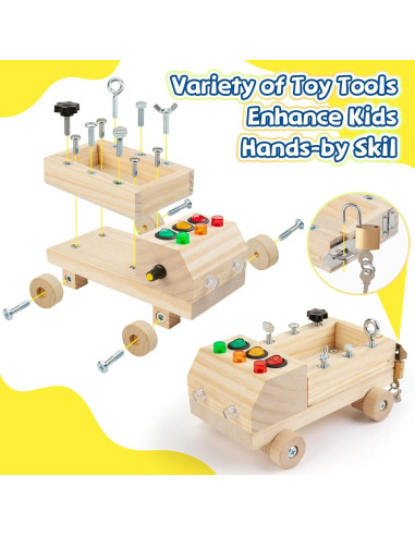 Juego de Herramientas Montessori con Luz LED para Niños 3+