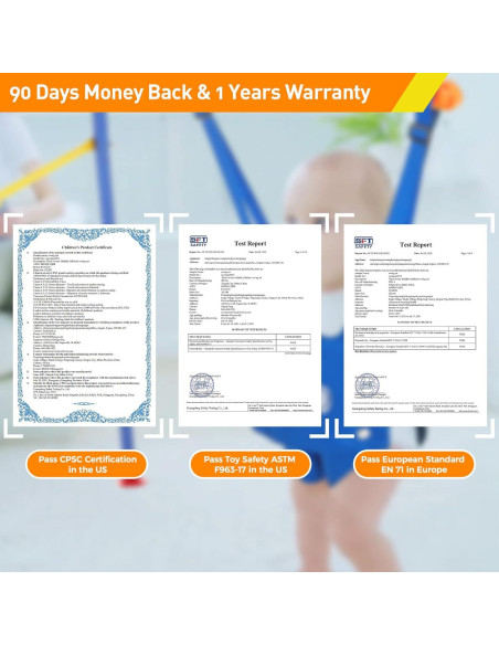 Saltador para Bebés FUNLIO con Gancho de Techo Ajustable