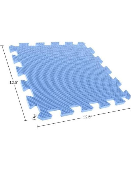 Mats de Piso Interconectables Stalwart - Juego de 8 Piezas Multicolor Mats de Piso Interconectables Stalwart - Juego de 8 Piezas Multicolor