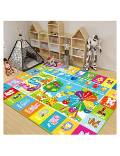 Alfombra Educativa DINSUMRUG Rueda de la Fortuna 1x1.52m