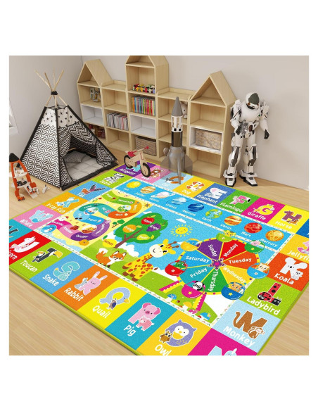 Alfombra Educativa DINSUMRUG Rueda de la Fortuna 1x1.52m