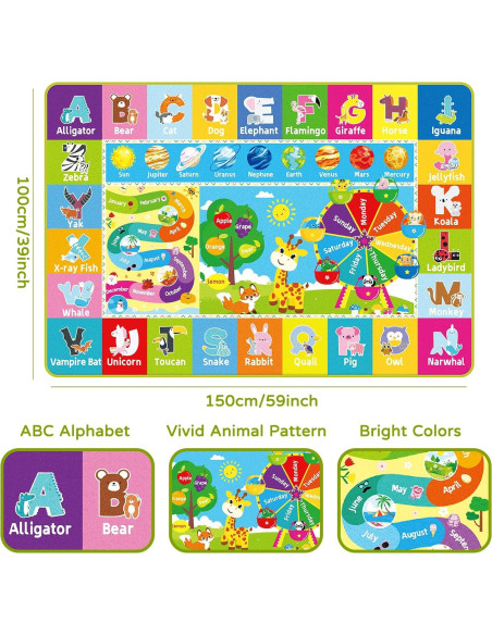 Alfombra Educativa DINSUMRUG Rueda de la Fortuna 1x1.52m