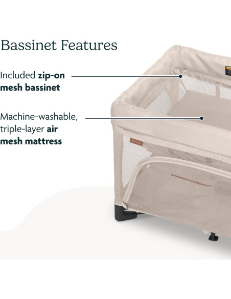 Cuna Portátil UPPAbaby Remi 3-en-1 con Colchón y Funda Cuna Portátil UPPAbaby Remi 3-en-1 con Colchón y Funda