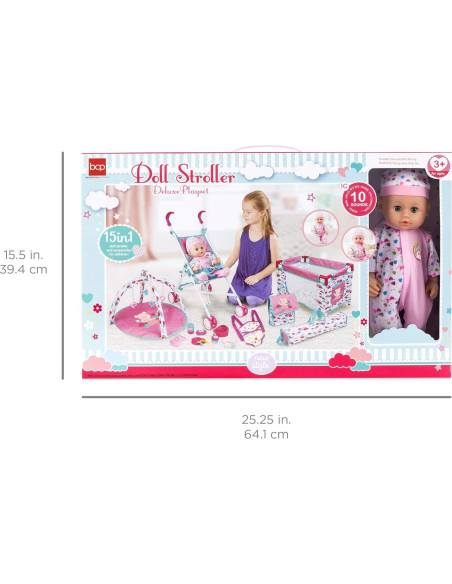 Muñeca Bebé Interactiva 34.29 cm con Accesorios - Mejor Opción