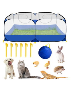 Parque de Juegos para Mascotas GABraden Azul 185x76 cm