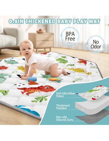 Parque Infantil Plegable Palopalo 150x109 cm con Dosel UPF50+