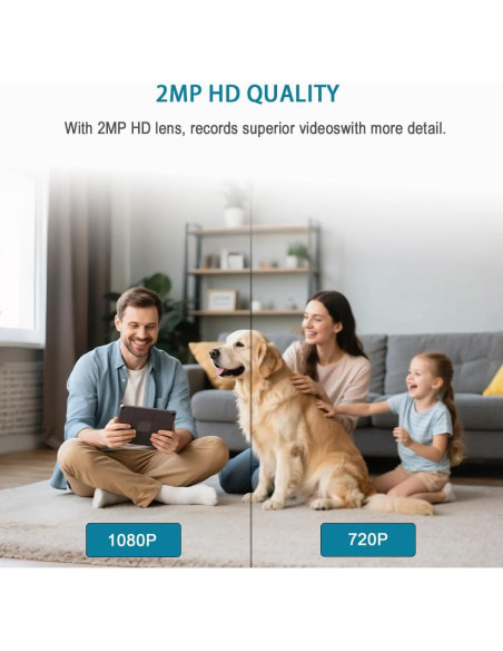 Cámara de Video Bidireccional CIAJIE 1080p WiFi para Mascotas