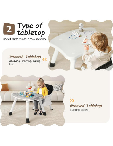 Silla Alta Multifuncional Cowiewie 8 en 1 para Bebés - Negro