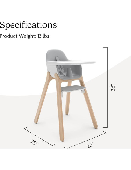 Silla Alta UPPAbaby Ciro Chloe - Diseño Elegante y Fácil de Limpiar Silla Alta UPPAbaby Ciro Chloe - Diseño Elegante y Fácil de Limpiar