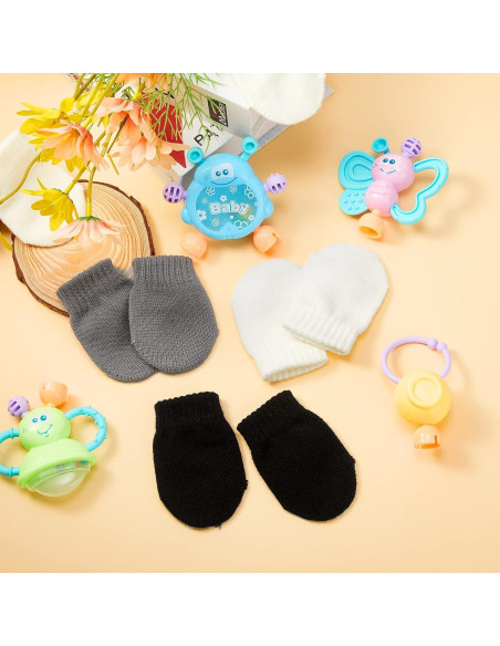 9 Pares de Mitones de Invierno para Bebés 0-6 Meses Multicolor