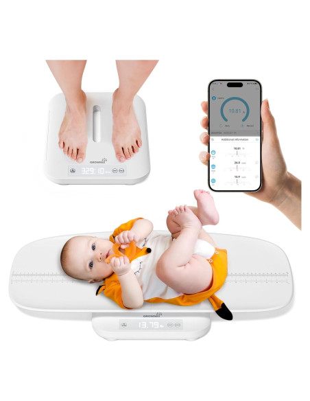 Balanza Inteligente GROWNSY para Bebés y Mascotas 150 kg Balanza Inteligente GROWNSY para Bebés y Mascotas 150 kg