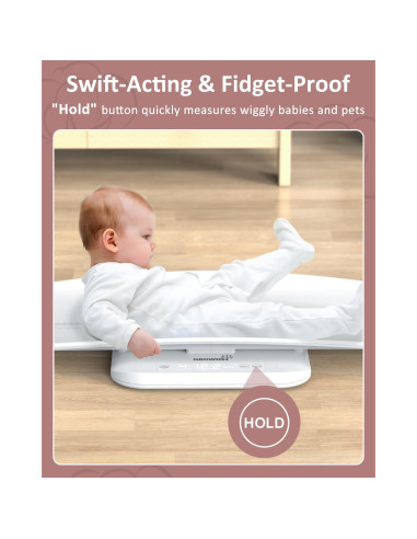 Balanza Inteligente GROWNSY para Bebés y Mascotas 150 kg