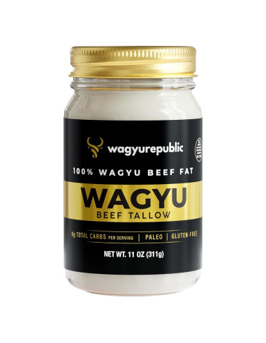 Grasa de Res Wagyu Republic 311g Tarro de Vidrio - Ideal para Keto