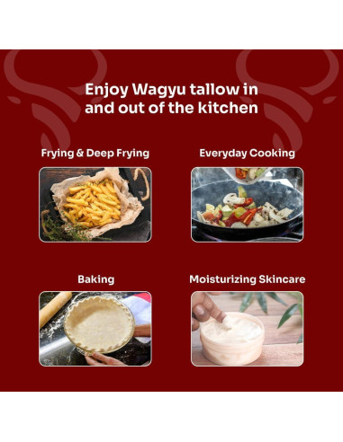 Grasa de Res Wagyu Republic 311g Tarro de Vidrio - Ideal para Keto