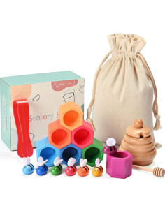 Caja Sensorial Montessori de Madera para Niños 36 meses+ 2