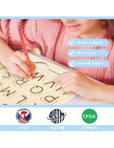 Tablero de Trazado de Letras Xuuza para Niños 3 Años o Más 2