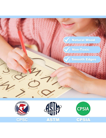 Tablero de Trazado de Letras Xuuza para Niños 3 Años o Más