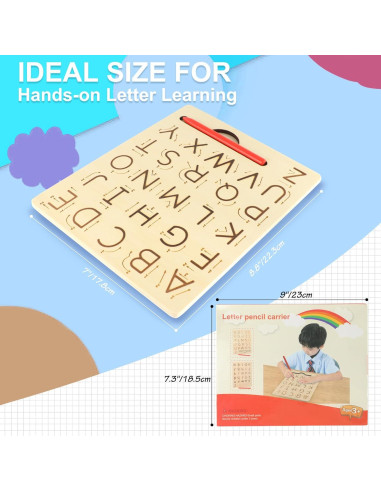 Tablero de Trazado de Letras Xuuza para Niños 3 Años o Más