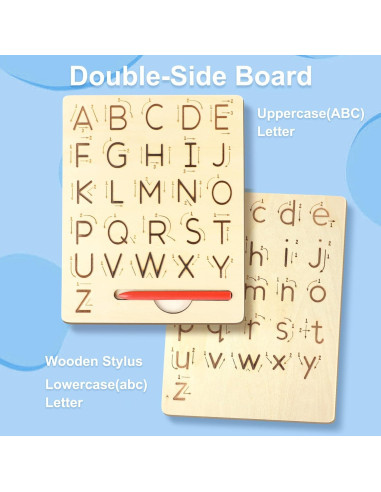 Tablero de Trazado de Letras Xuuza para Niños 3 Años o Más