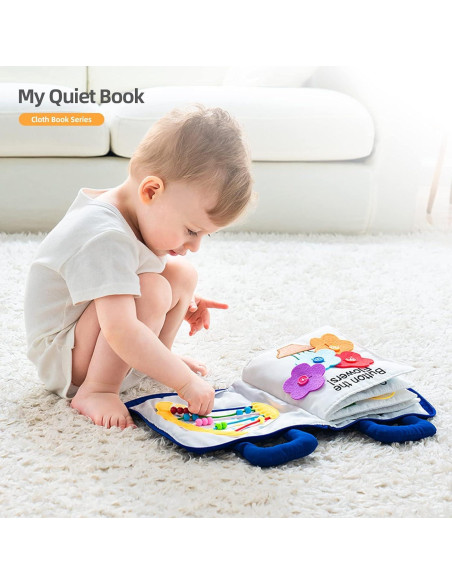 Libro Silencioso Jollybaby Montessori 10 Actividades 29x23cm Libro Silencioso Jollybaby Montessori 10 Actividades 29x23cm