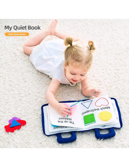 Libro Silencioso Jollybaby Montessori 10 Actividades 29x23cm Libro Silencioso Jollybaby Montessori 10 Actividades 29x23cm