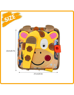 Libro Ocupado Montessori de Tela SHENBATTLE 3+ Años 2