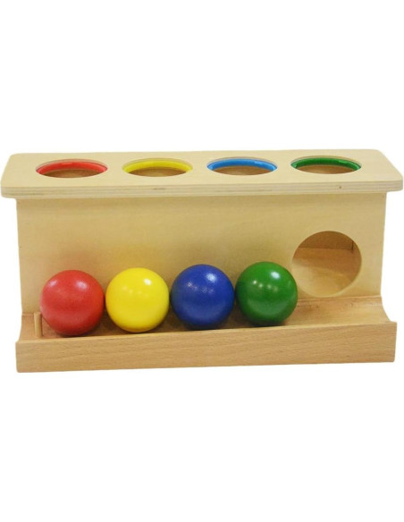 Juguete de empuje de bola de madera Leader Joy Montessori