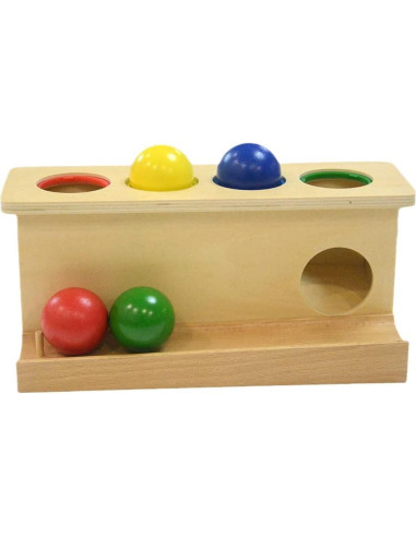 Juguete de empuje de bola de madera Leader Joy Montessori