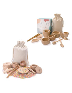 Caja Sensorial Montessori de Madera para Niños 36 meses+