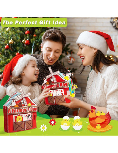 Libro Ocupado Montessori de Granja EggSun 10 Páginas 1-4 Años