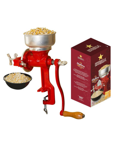 Molinillo Manual de Grano Estrella Universal Hierro Fundido 35.56 cm