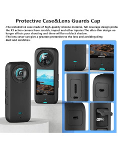 Kit 7en1 Accesorios para Insta360 X3 - Funda, Lentes, Bolsa 2