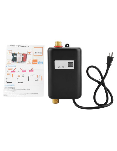 Calentador de Agua Eléctrico Ejoyous 3000W Mini LCD 110V