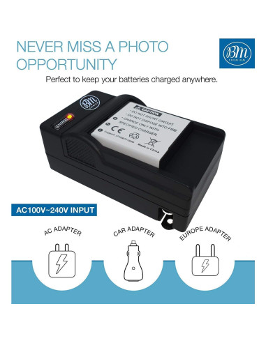Batería y Cargador BM Premium LB-060 para Kodak PixPro